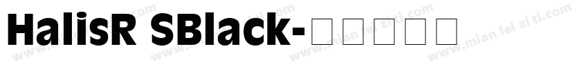 HalisR SBlack字体转换